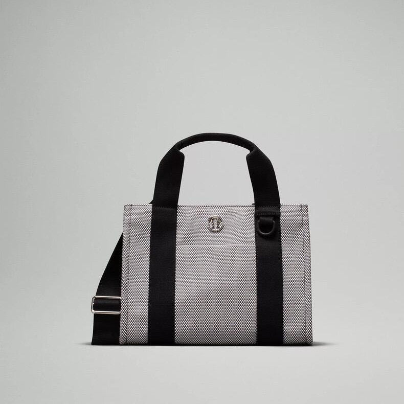 Women's Two-color Canvas Vanity Mummy Portable Large Tote Bags