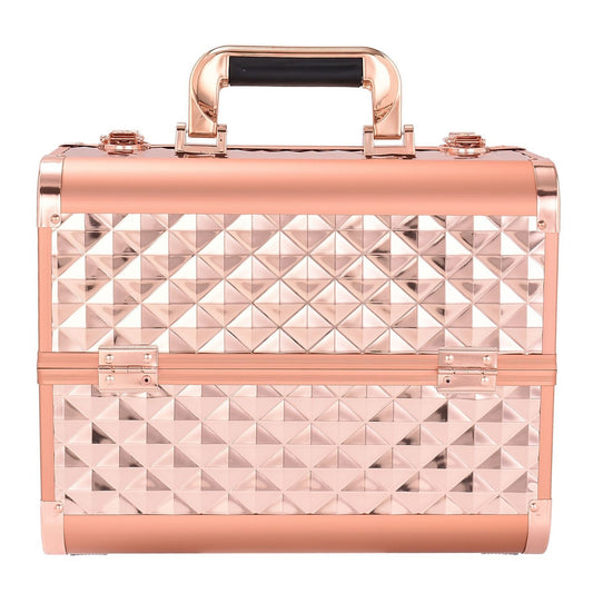 Rose Gold Large Nail Beauty Box Cosmetic Cases