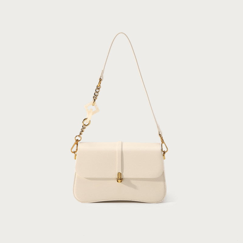 Women's French Design High-grade Exquisite Milk Tea Shoulder Bags