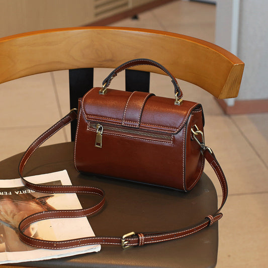 Women's Classy Underarm Vintage Leather Fashion Shoulder Bags