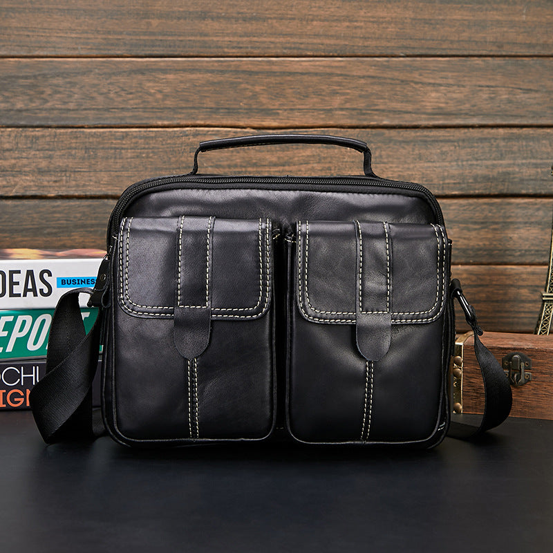Men's Hot First Layer Cowhide Business Men's Messenger Bags