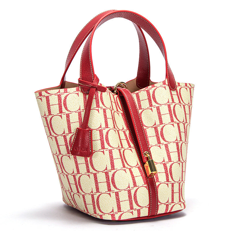 Women's Spring Fashion Letter Design Large Capacity Shoulder Bags