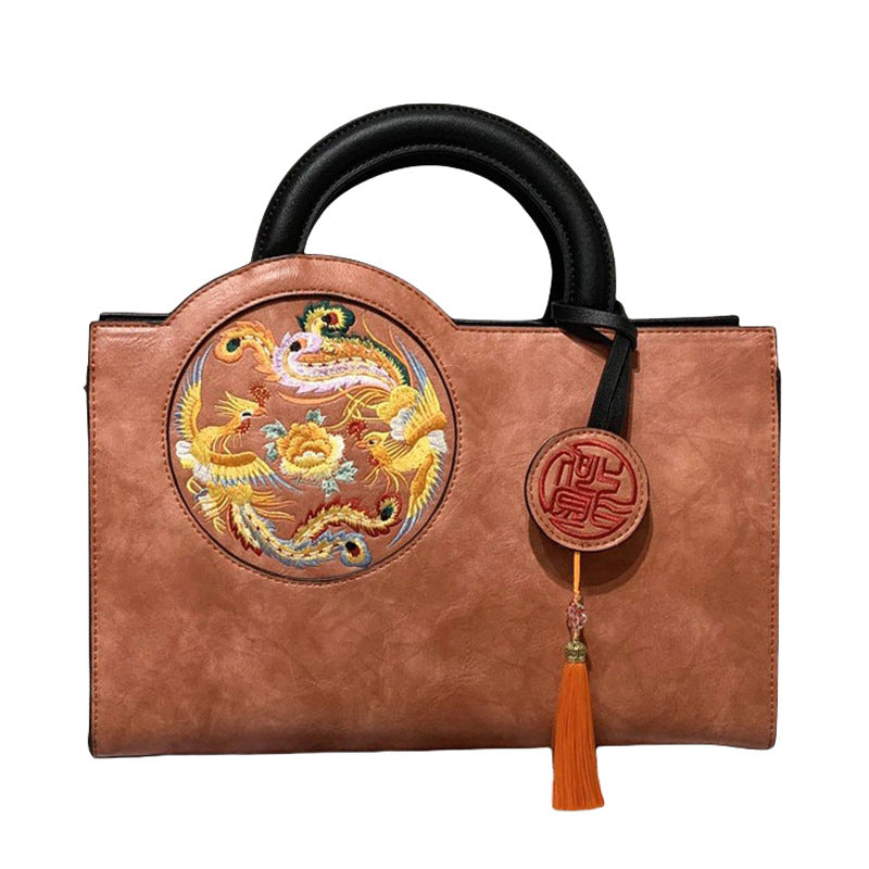 Women's Retro Chinese Style Embroidery With Cheongsam Handbags