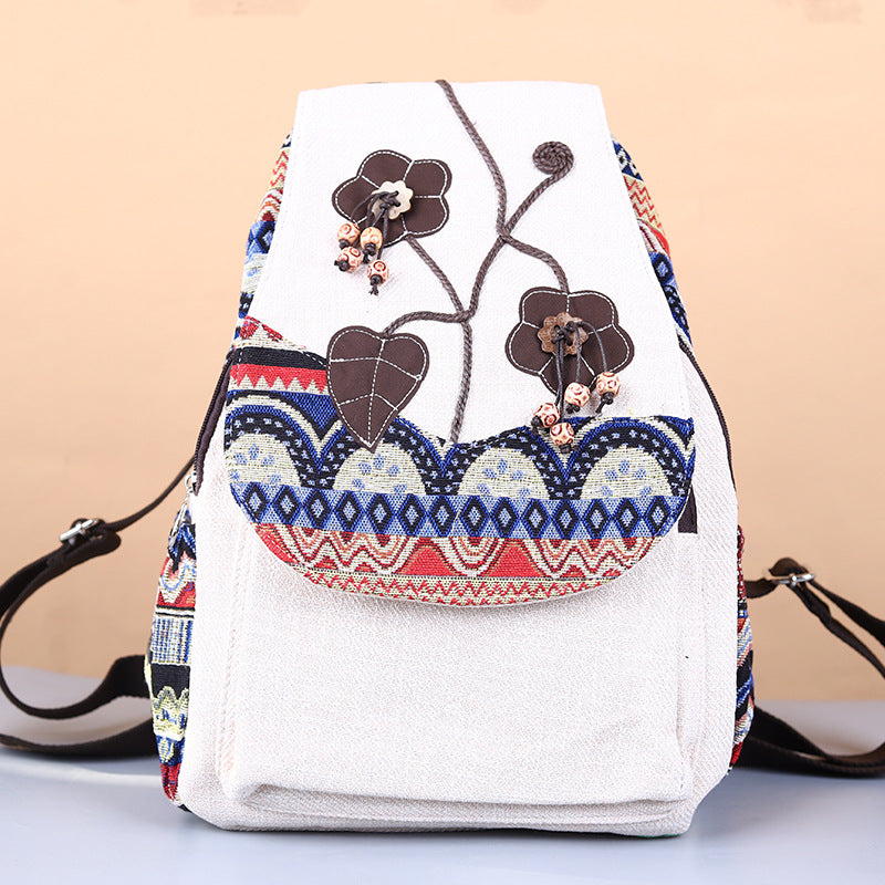 Yunnan National Style Hand-woven Cotton Linen Backpacks