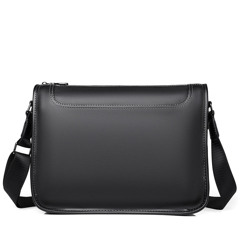 Men's First Layer Cowhide Commuter Fashionable Versatile Men's Messenger Bags