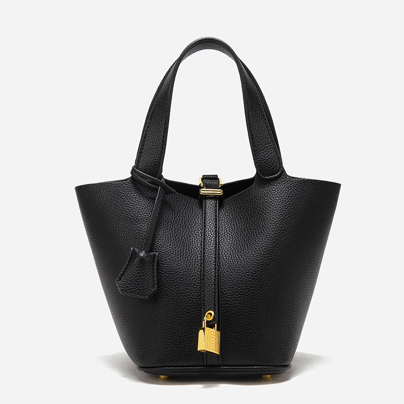 Women's Mother Vegetable Basket Lychee Pattern Versatile Handbags