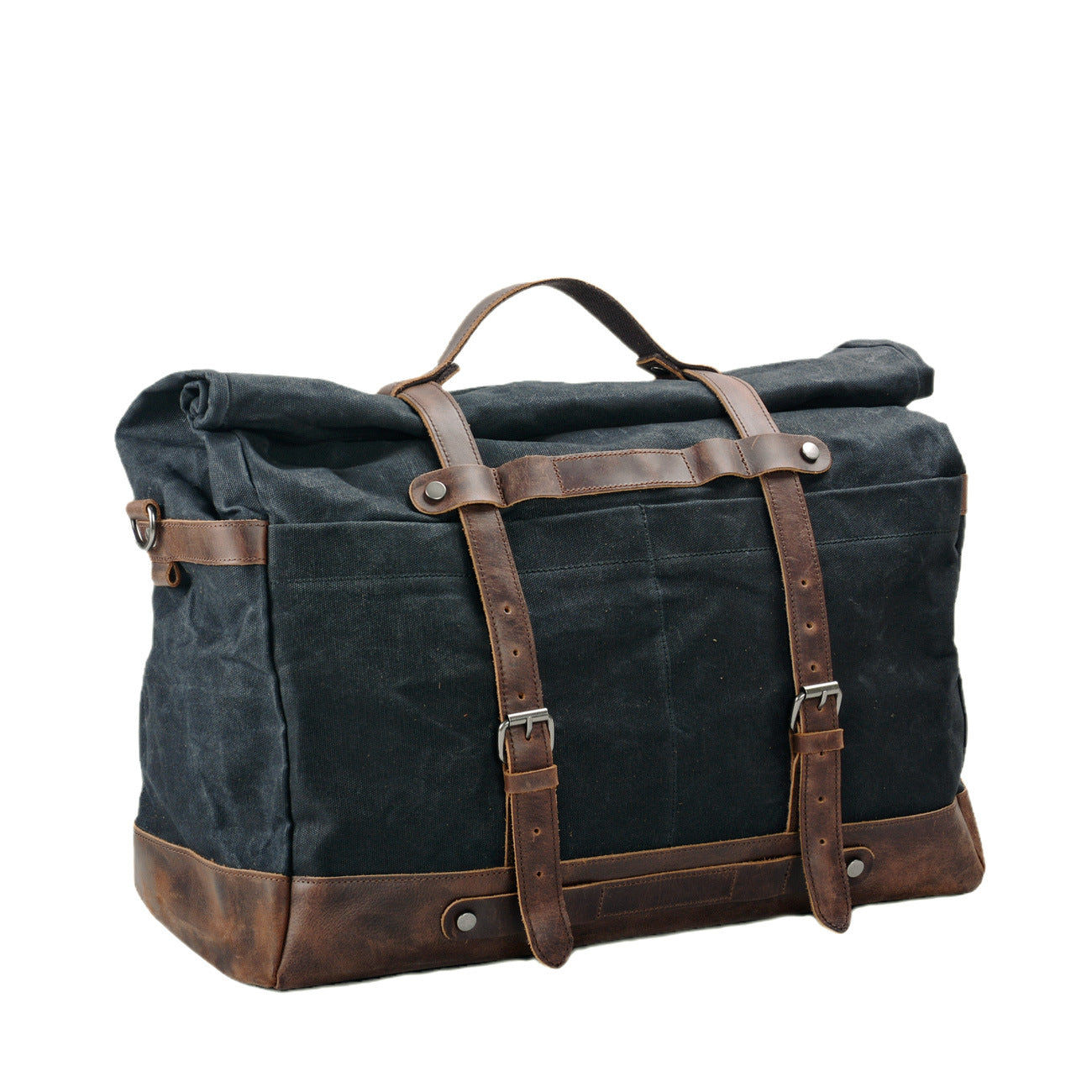 Men's Large Capacity Portable Vintage Waterproof Waxed Canvas With Men's Bags