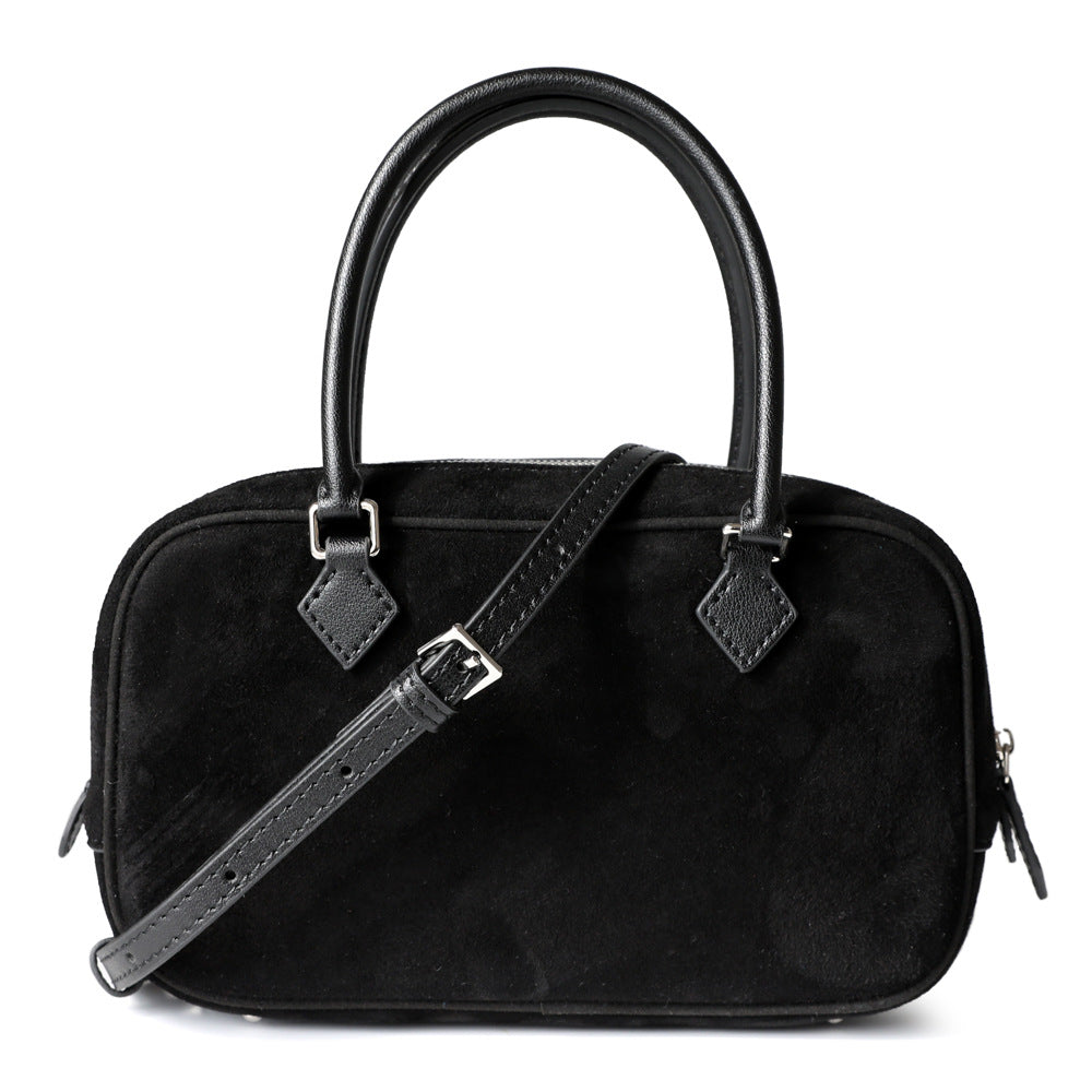 Niche High-grade Down Feather Female Boston Bags