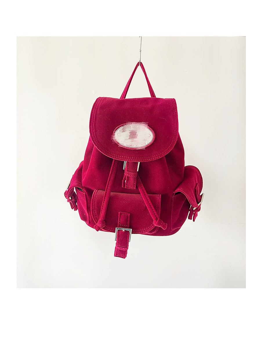 Niche Jin Nylon Quilted Flip Drawstring Backpacks