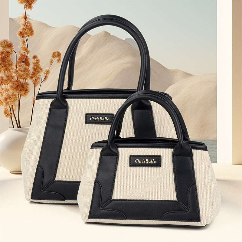 Large Capacity Commuter Portable Canvas Simple Handbags