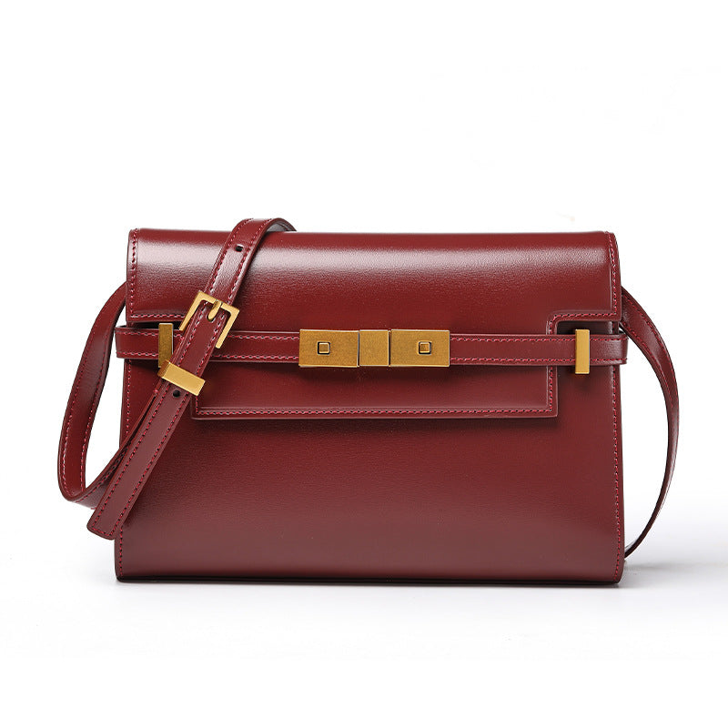 Women's Underarm Postman Baguette Genuine Leather Poplar Bags