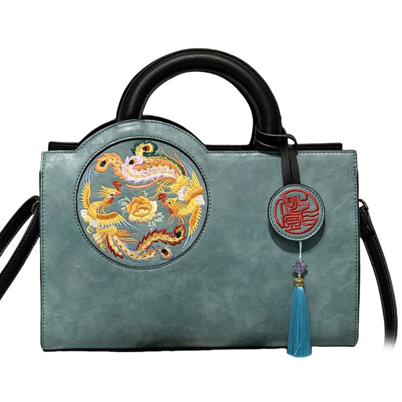Women's Retro Chinese Style Embroidery With Cheongsam Handbags