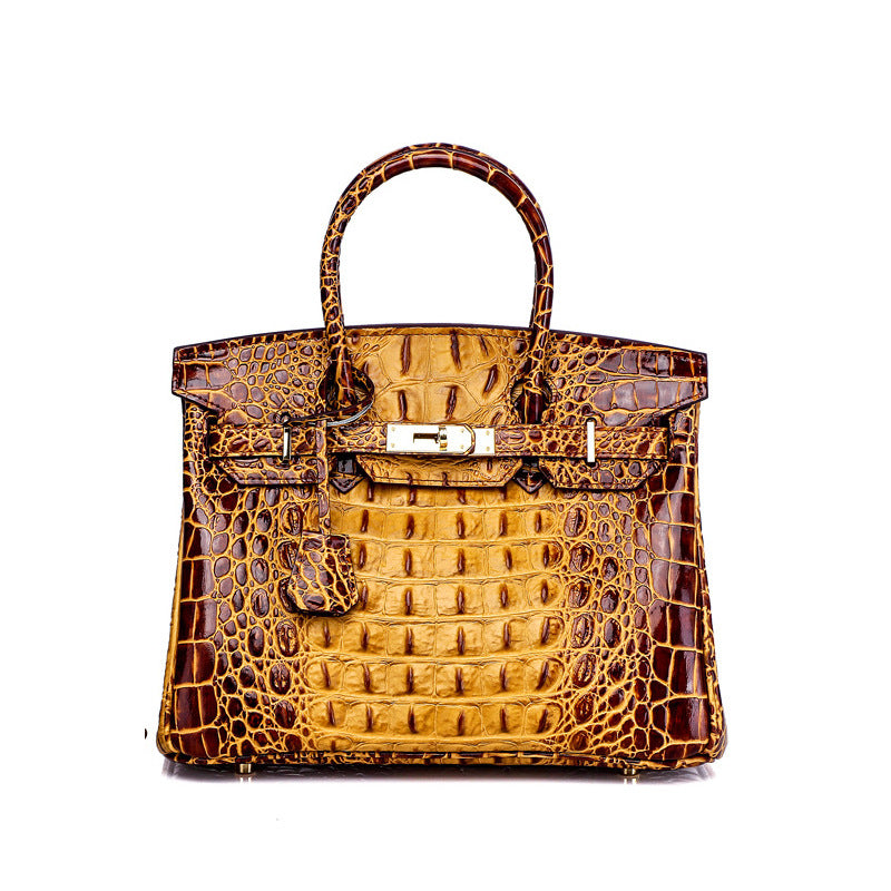 Women's Classic Fashion Genuine Leather Platinum Handbags