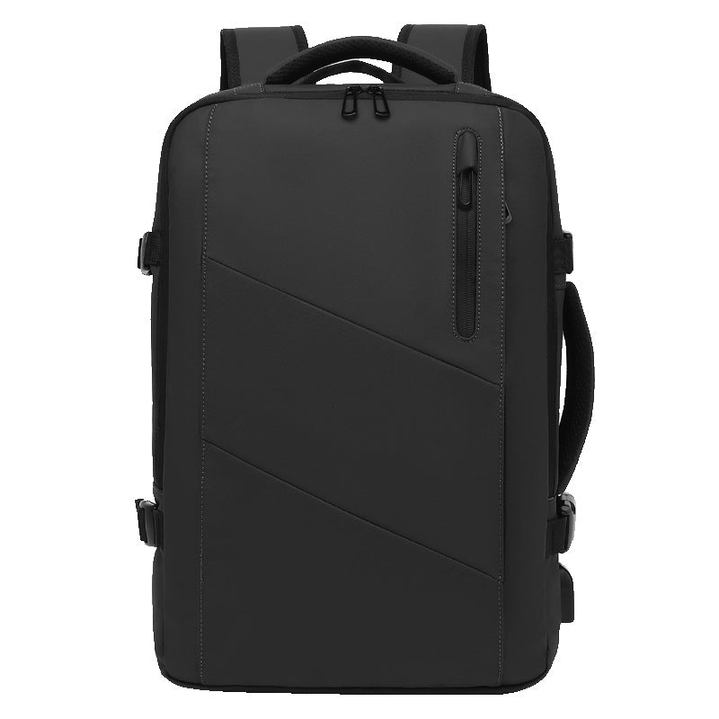 Simple Waterproof Derm Leather Fashion Business Backpacks