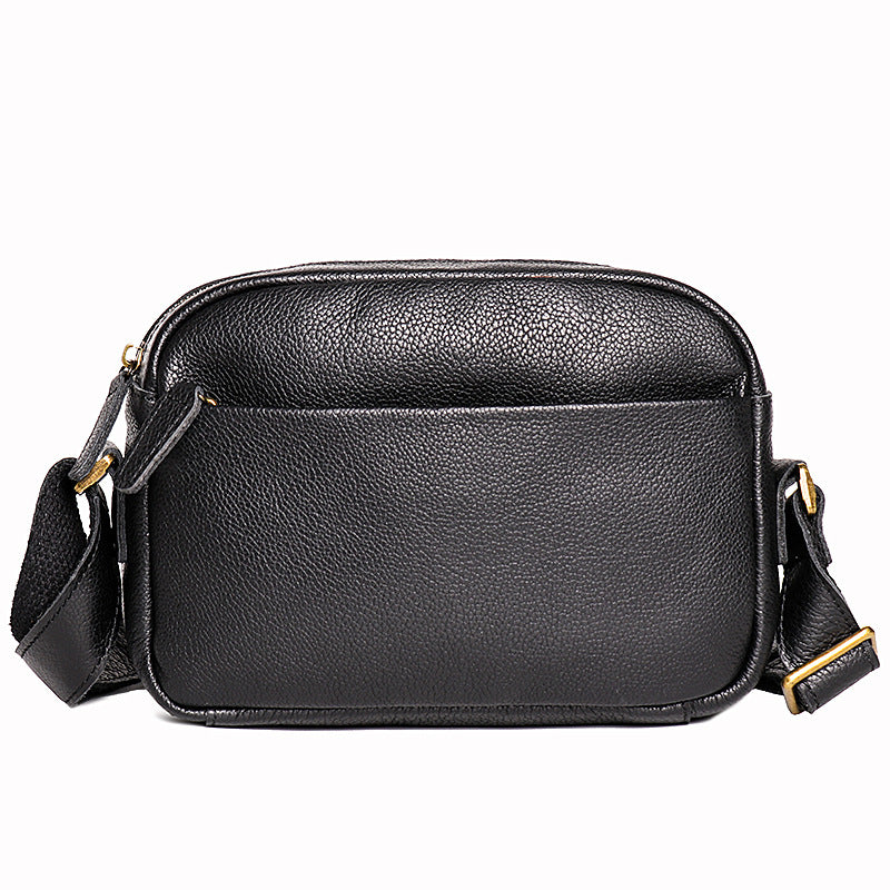 Women's & Men's & Fashion Simple Cowhide Artistic Men's Shoulder Bags