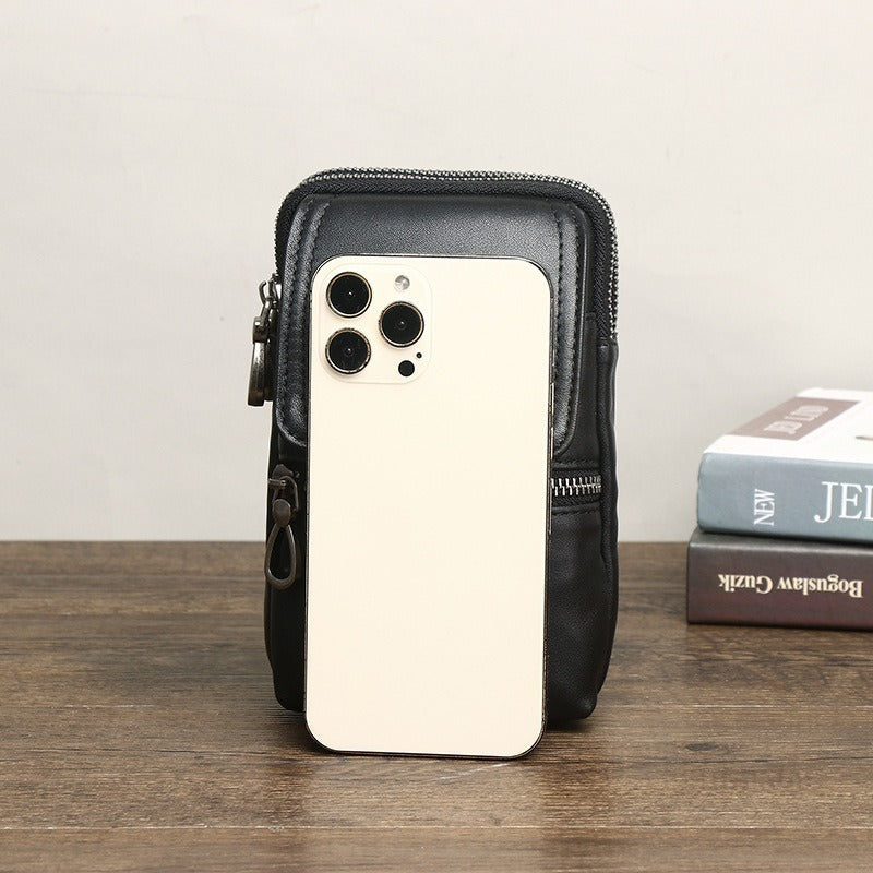 Men's Layer Zipper Contractor Construction Site Vertical Men's Waist Packs