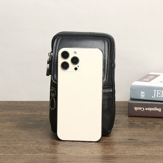 Men's Layer Zipper Contractor Construction Site Vertical Men's Waist Packs