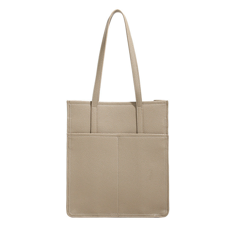 Pattern Textured Simple Commute Portable Large Tote Bags