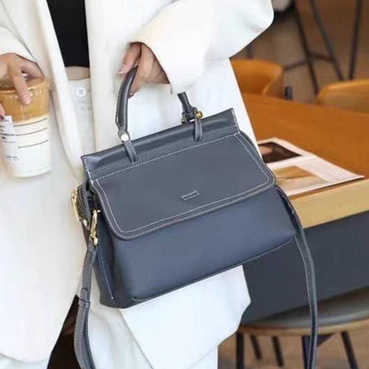 Women's First Layer Cowhide Leather Commuter Large Handbags