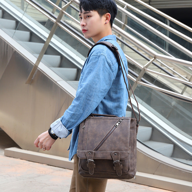 Men's Elegant Vintage Commuter Large Capacity Men's Shoulder Bags