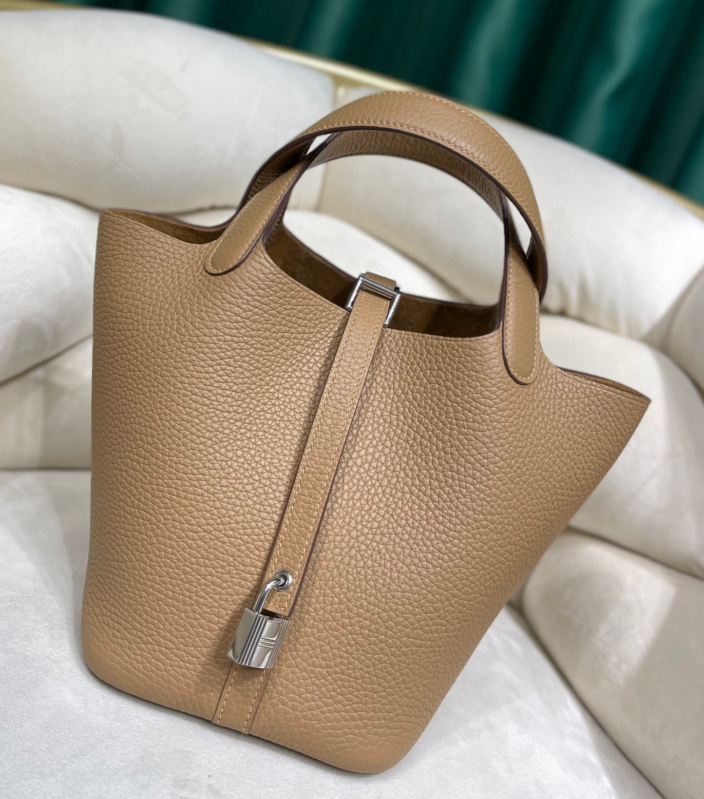 Women's First Layer Litchi Pattern Genuine Leather Bags