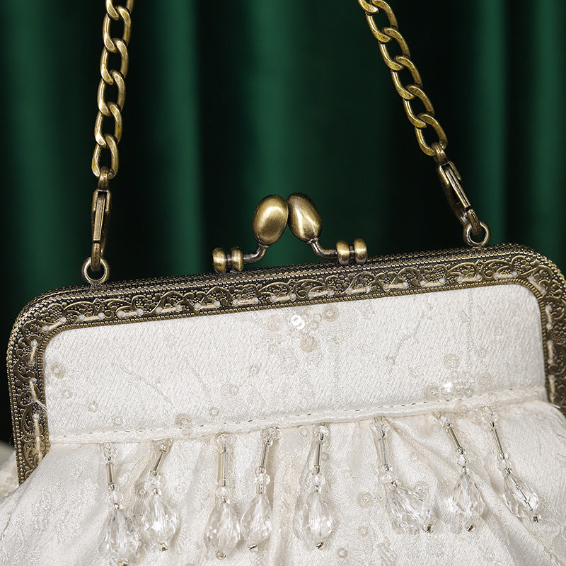 Style Jacquard Sequined Ancient Cheongsam Banquet Clutch Handbags