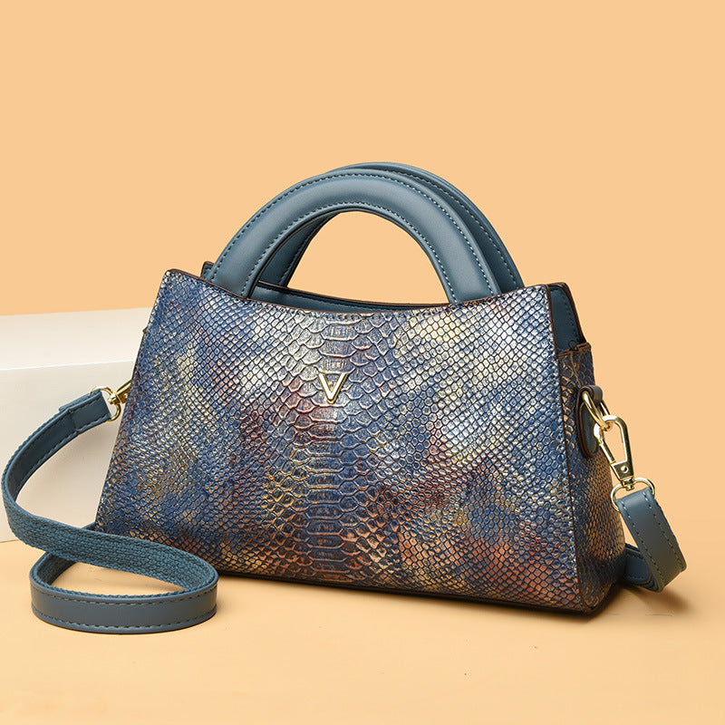 Women's Creative Versatile Snakeskin Pattern Mom Crossbody Bags