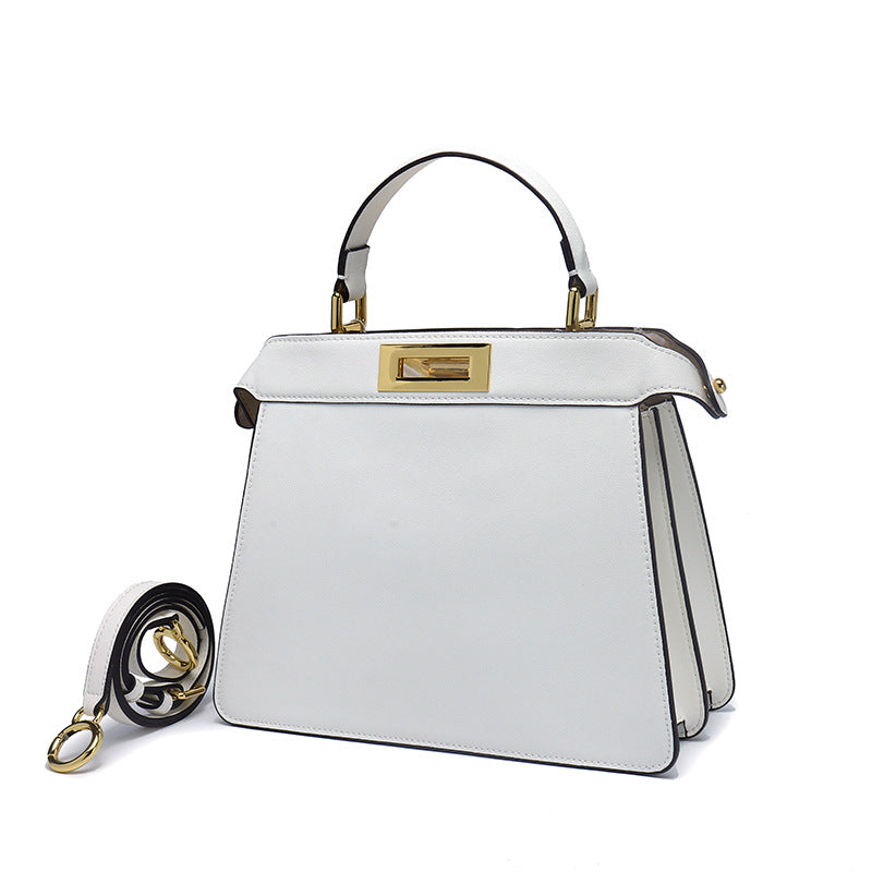 Women's Leather Rotating Single With Cat Design Crossbody Bags