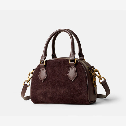Women's Genuine Leather High-grade Boston Niche Retro Crossbody Bags