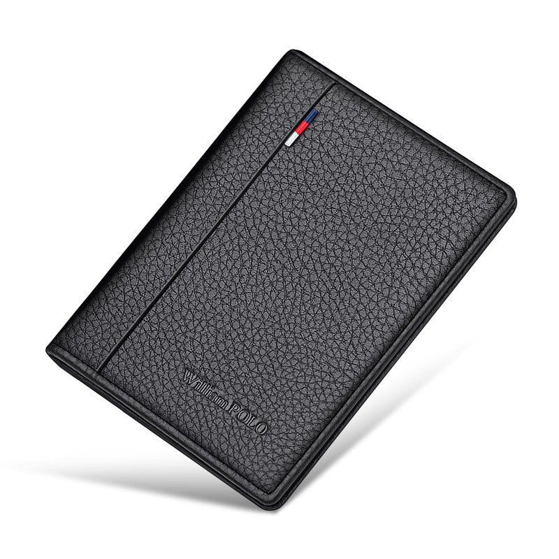 Men's First Layer Cowhide Male Cattle Leather Card Holder