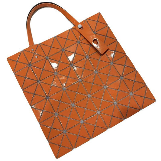 Women's Gray Bottom Glossy Six Grid Fashion Commuter Shoulder Bags