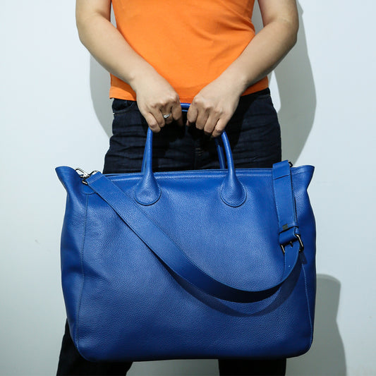 Women's Cowhide Big Wings Style Large Capacity Genuine Handbags