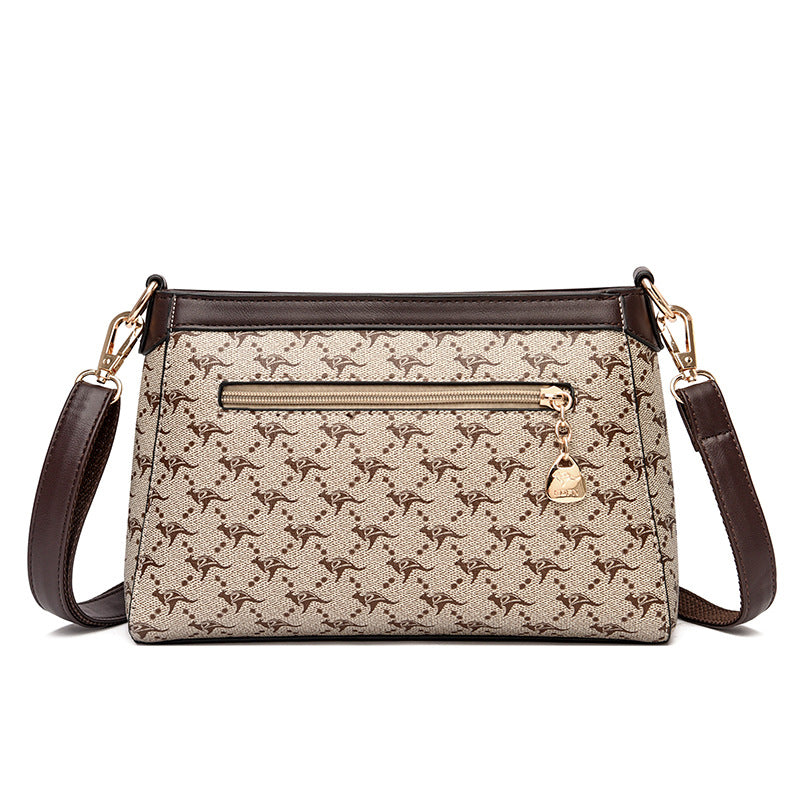 Women's Kangaroo Genuine Leather Trendy Niche Four Shoulder Bags