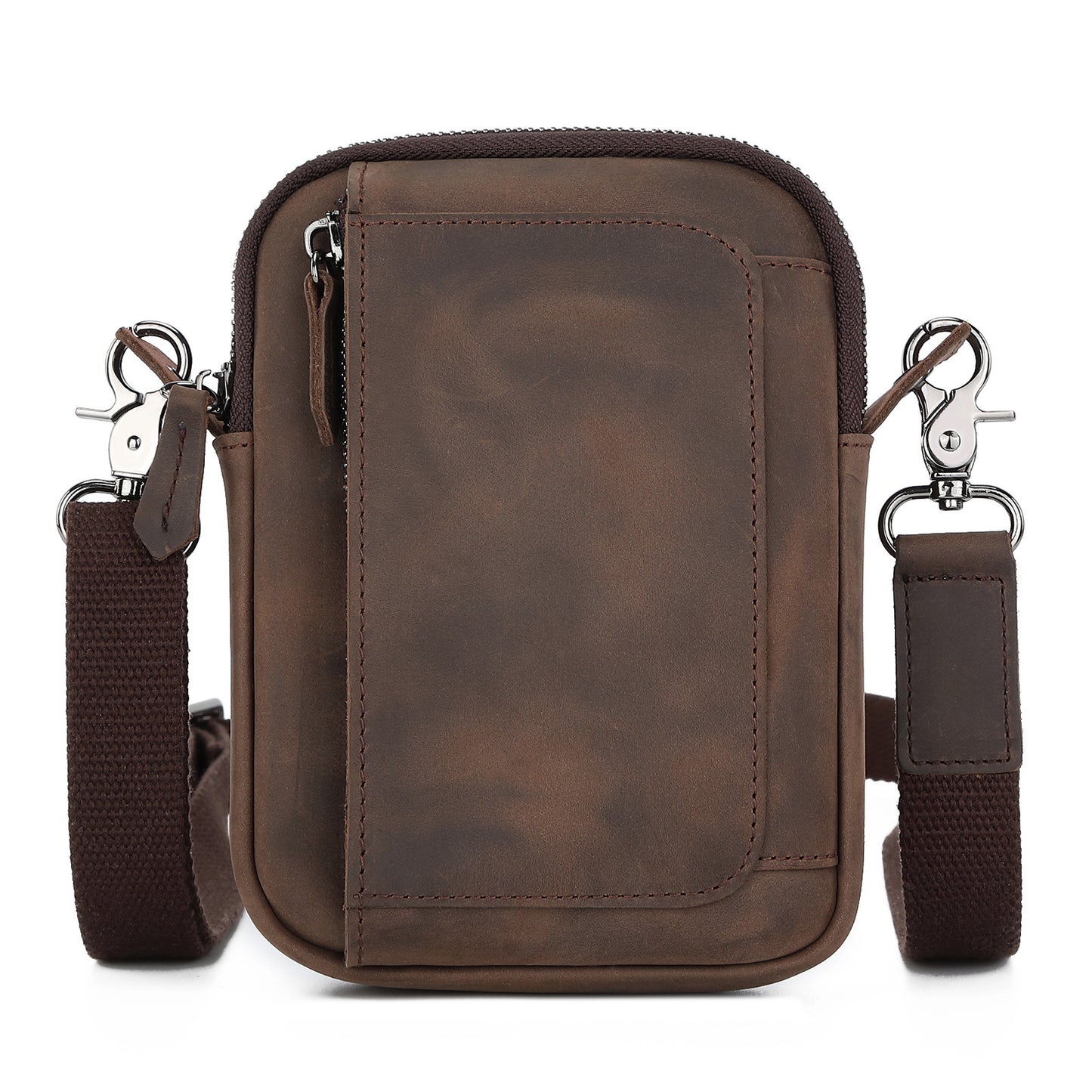 Men's First Layer Cowhide Leather Top Crazy Horse Men's Shoulder Bags