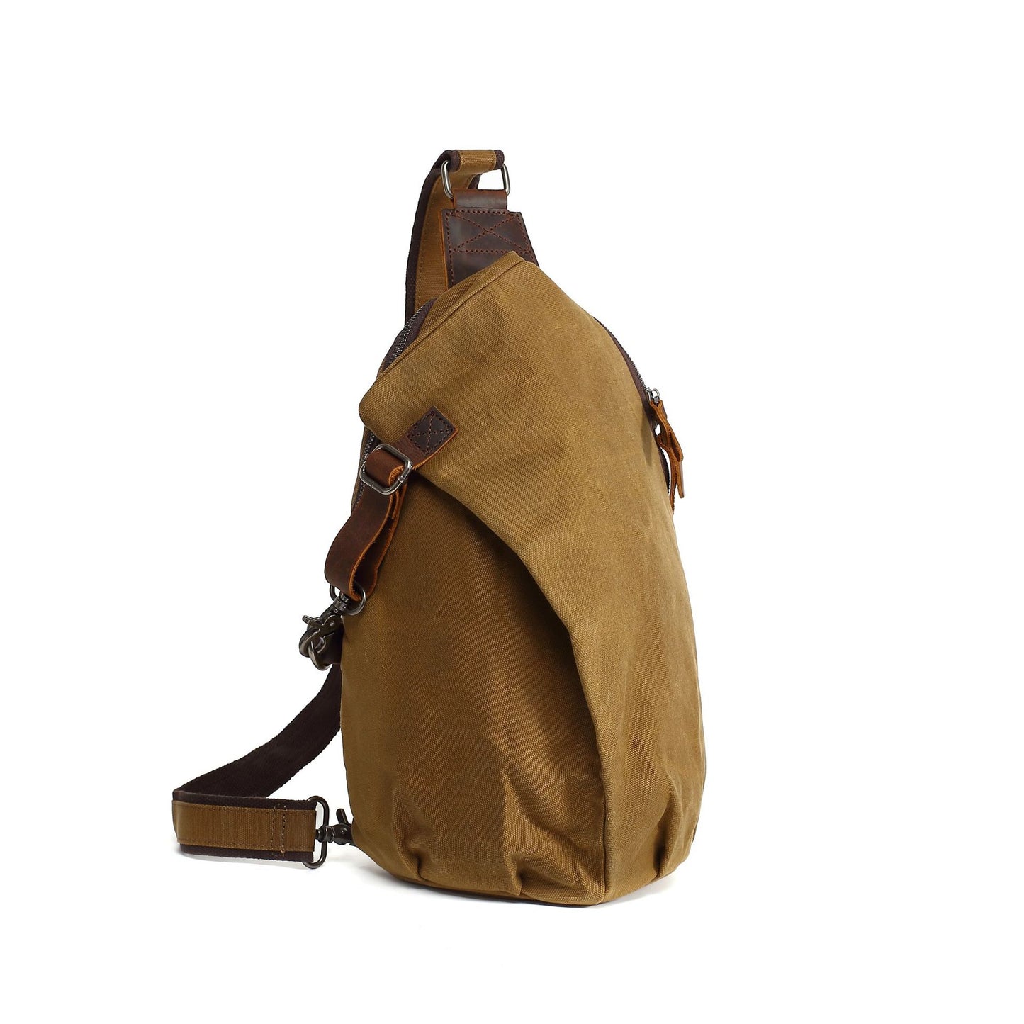 Men's Retro Versatile Convenient Waterproof Waxed Canvas Men's Shoulder Bags