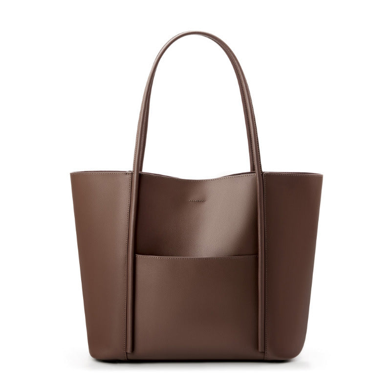 Women's Genuine Leather Cowhide Underarm Large Capacity Tote Bags