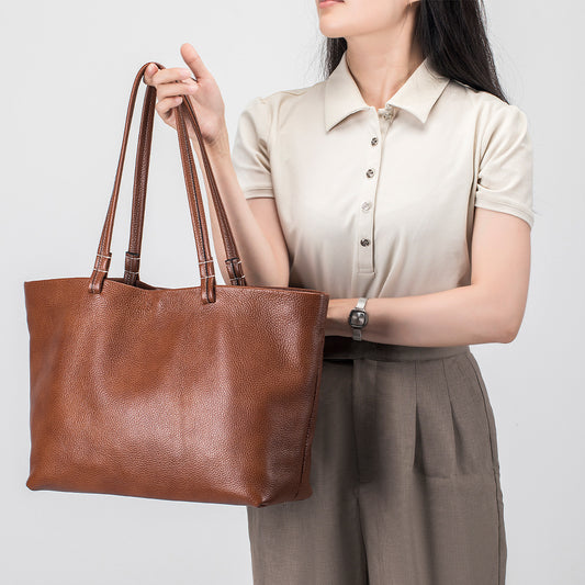 Women's Big Large Capacity Soft Surface High-grade Tote Bags