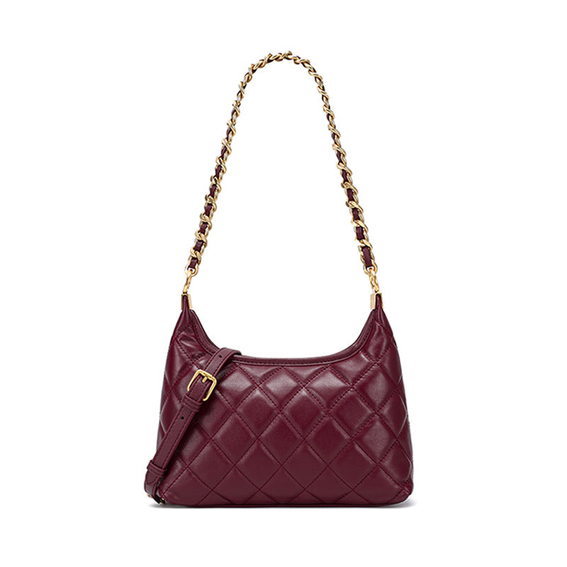 Women's Style Chain Genuine Leather Niche Temperament Bags