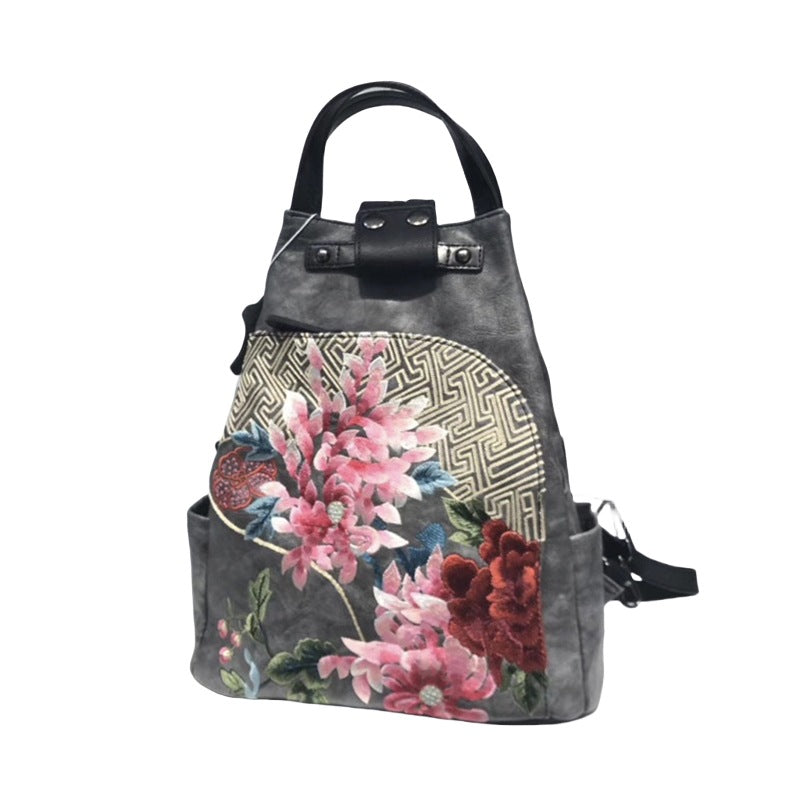 Women's Retro Chinese Style Embroidery With Cheongsam Backpacks