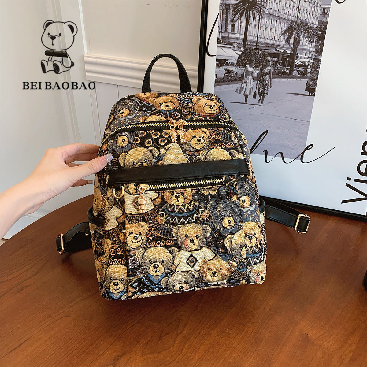 Women's Source Summer Canvas Korean Style Backpacks