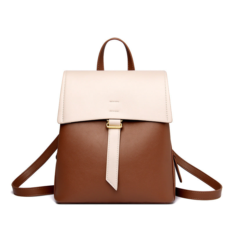 Women's Trendy Sewing Line Popular Cow Nose Backpacks