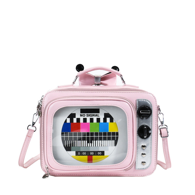 Retro Tv Cute Large Capacity Portable Shoulder Bags