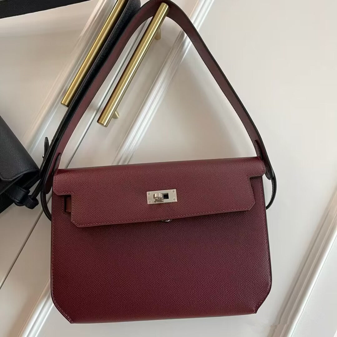 Women's Genuine Leather Retro Kelly High-grade Versatile Handbags