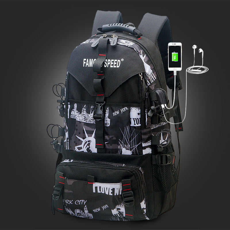 Men's Large Capacity Leisure Hiking Waterproof Backpacks
