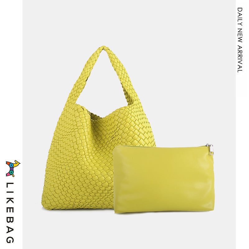 Women's Woven Fashion Trendy Style Simple Large Shoulder Bags