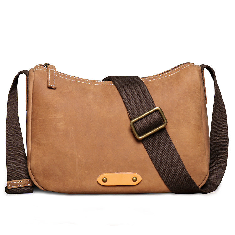 Women's & Men's & Vintage Genuine Leather Crazy Horse Men's Shoulder Bags