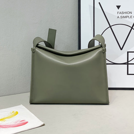Women's French Minority Genuine Leather Portable Large Shoulder Bags