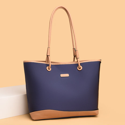 Women's Oxford Cloth With Leather Large Popular Shoulder Bags