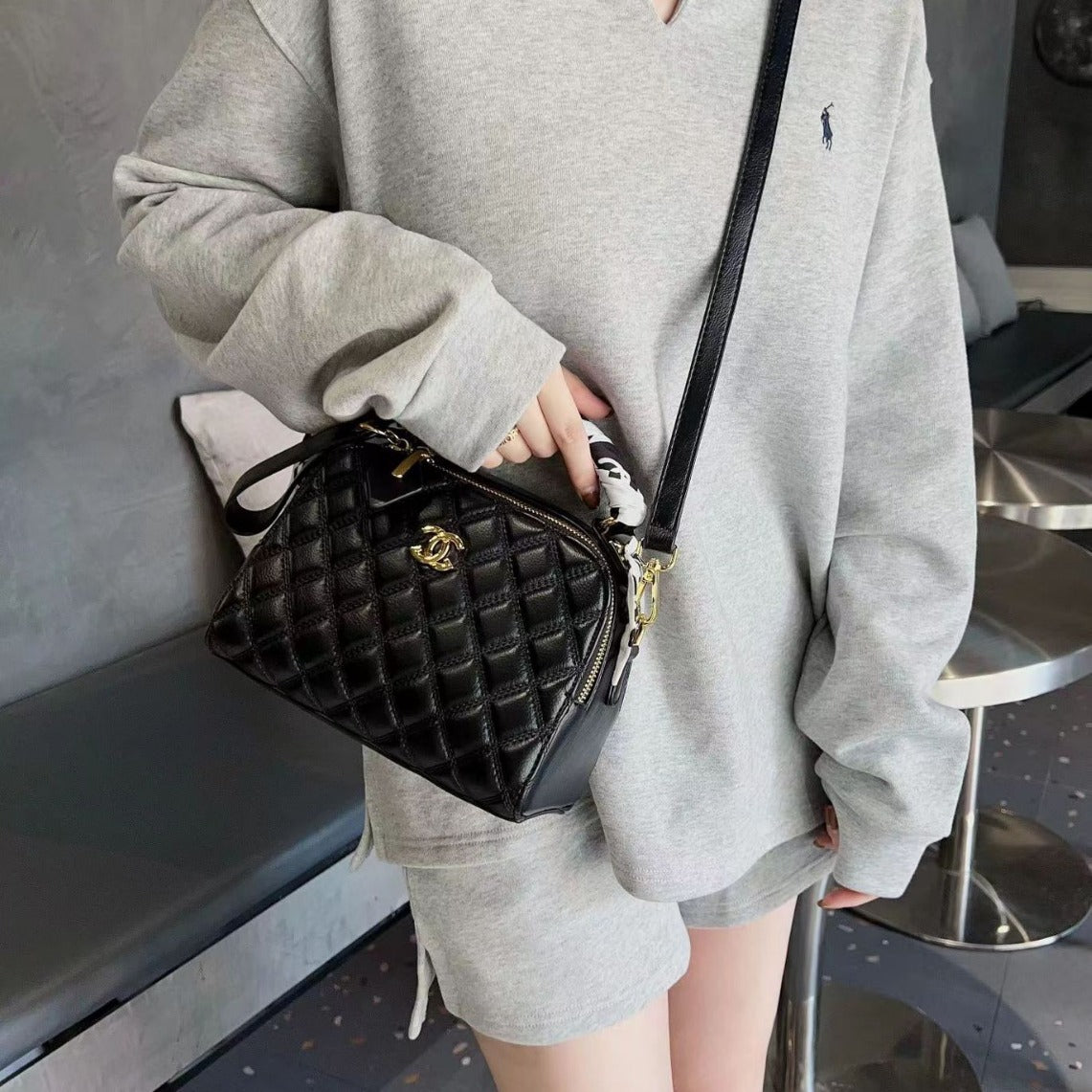 Women's Genuine Leather Elegant Fashionable Niche High-grade Shoulder Bags