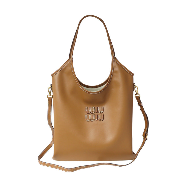 Women's Idle Style Vertical Shopping Large Capacity Tote Bags